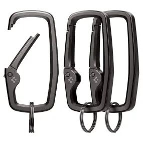 [3 Pack] Carabiner Clips D Ring Rugged Type