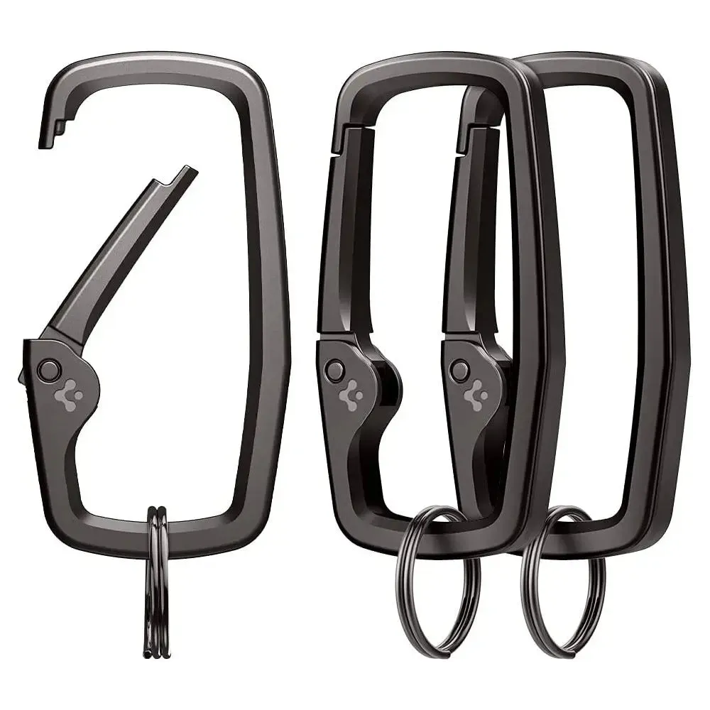 [3 Pack] Carabiner Clips D Ring Rugged Type