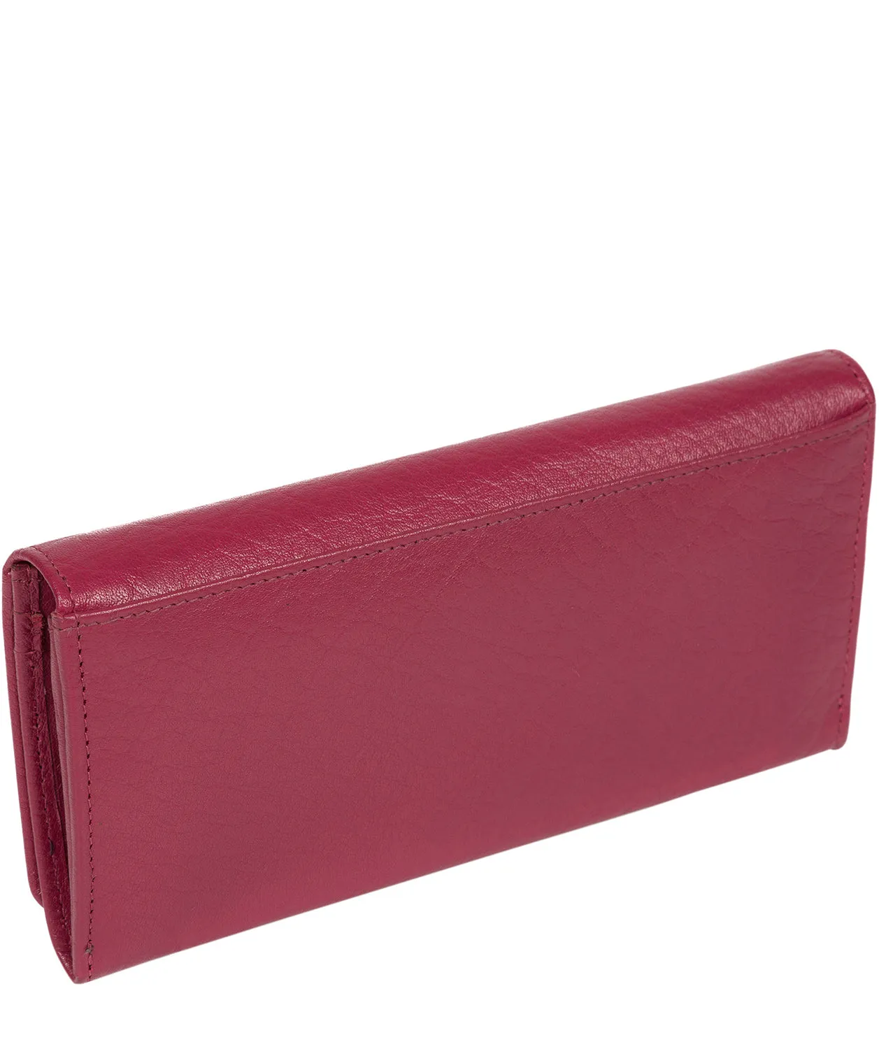 'Arabella' Orchid Tri-Fold Leather Purse