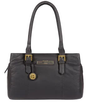 'Avebury' Navy Leather Handbag