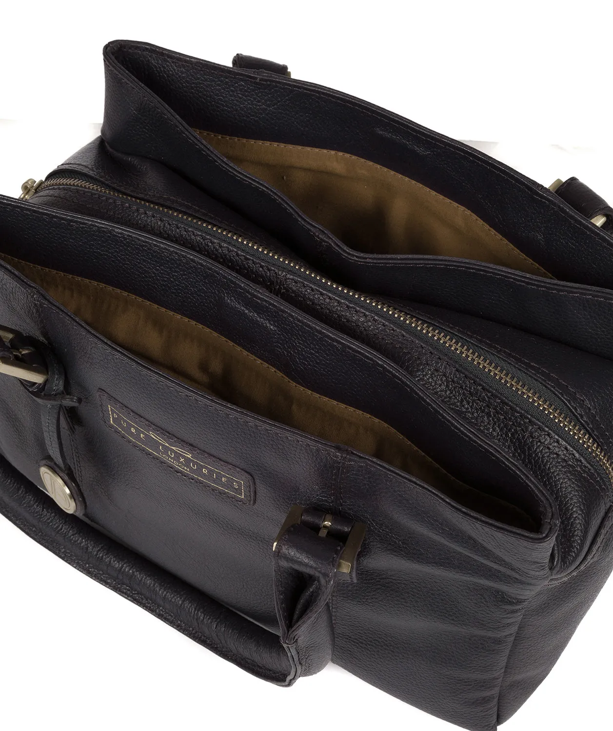 'Avebury' Navy Leather Handbag