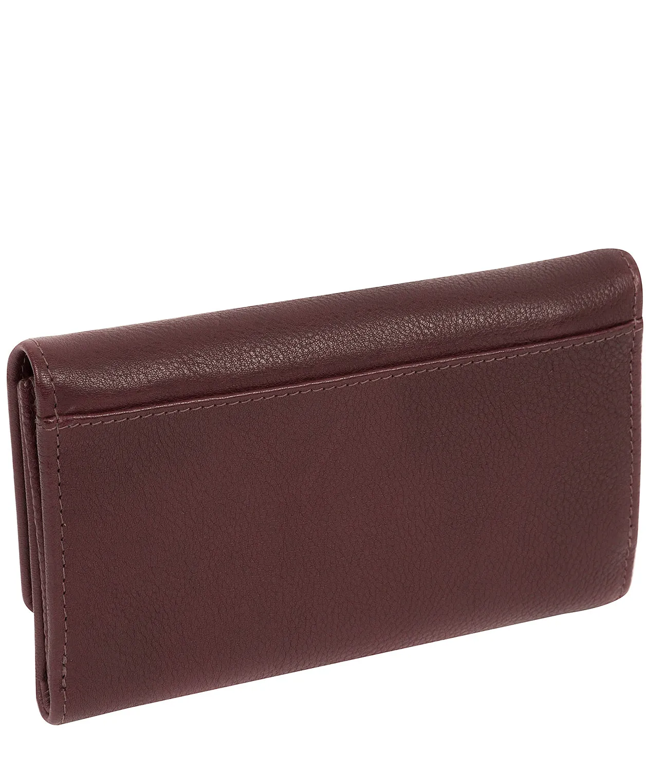 'Aviva' Raisin Leather Purse