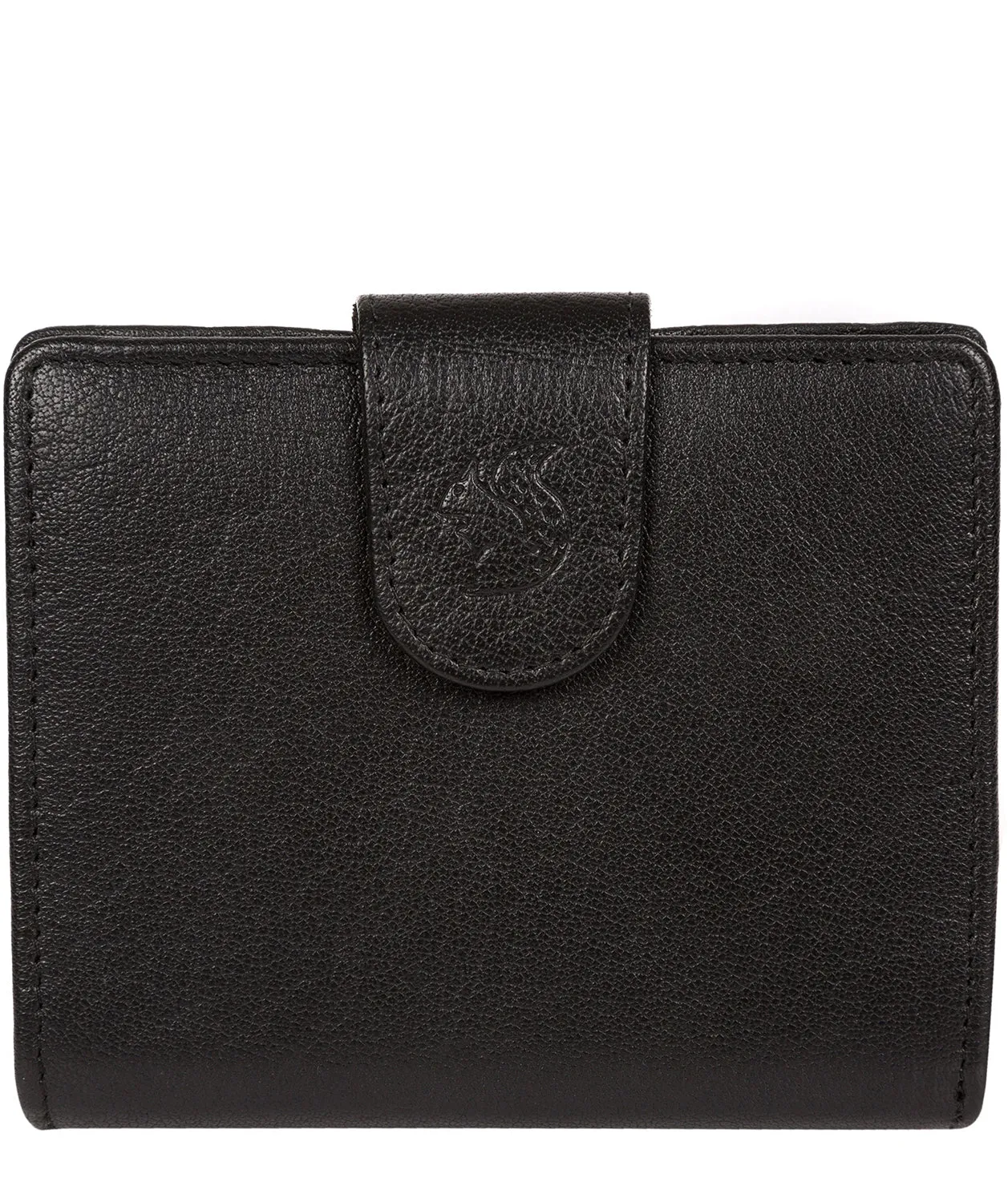 'Azaria' Black Bi-Fold Leather Purse