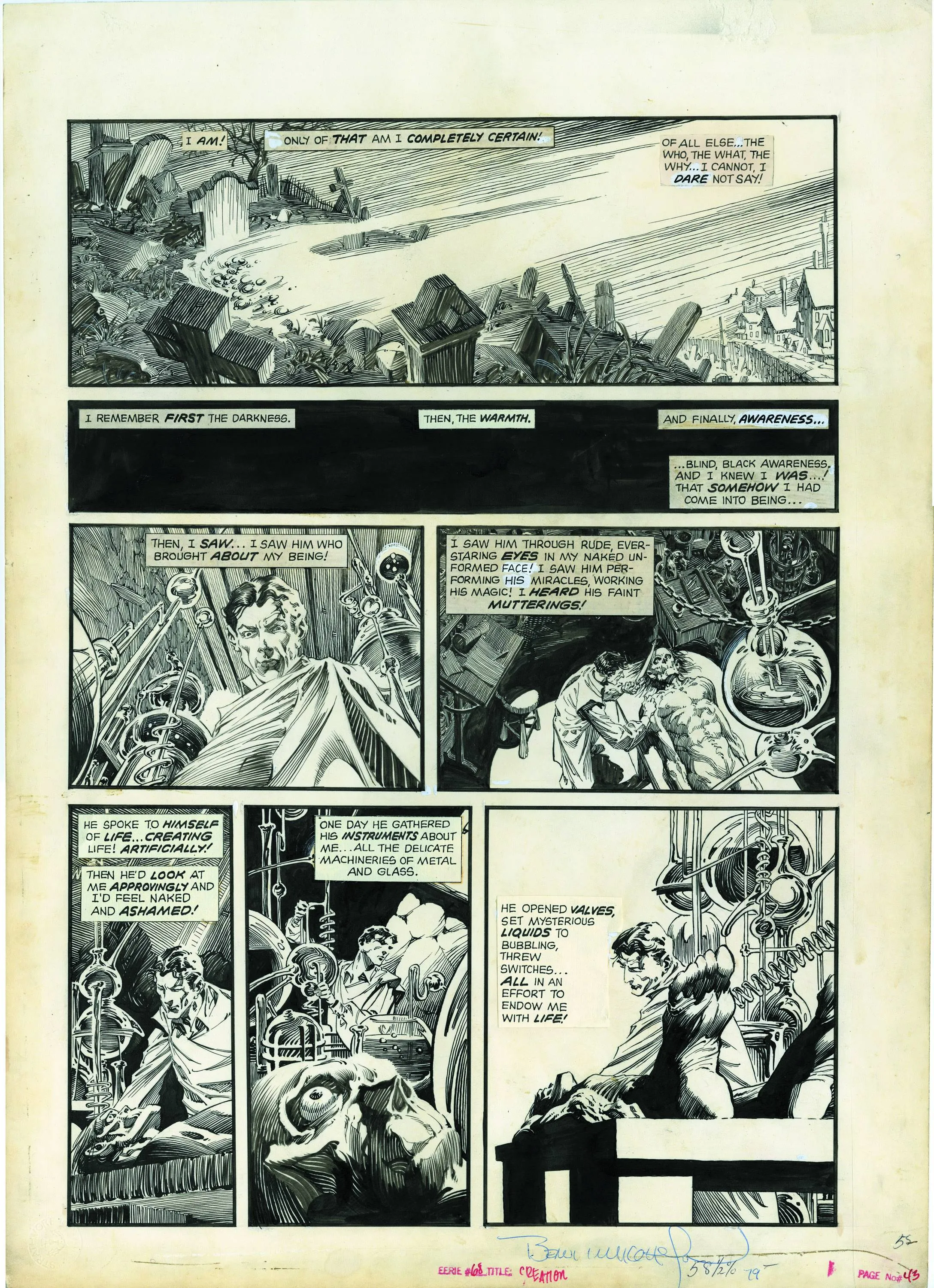 BERNIE WRIGHTSON MUCK MONSTER ARTIST ED PORTFOLIO