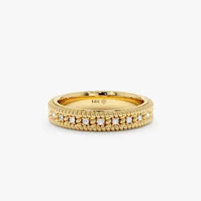 Braided Diamond Eternity Band, Anais