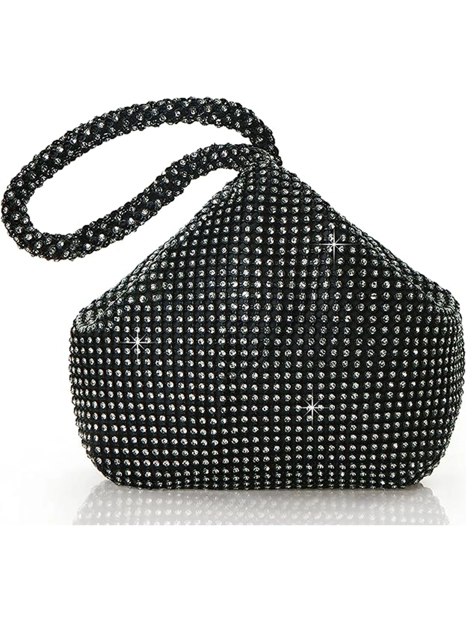 Bridesmaid Lady Clutch Bag Sparkly Rhinestone For Prom Bride Wedding Party Evening Event Handbags