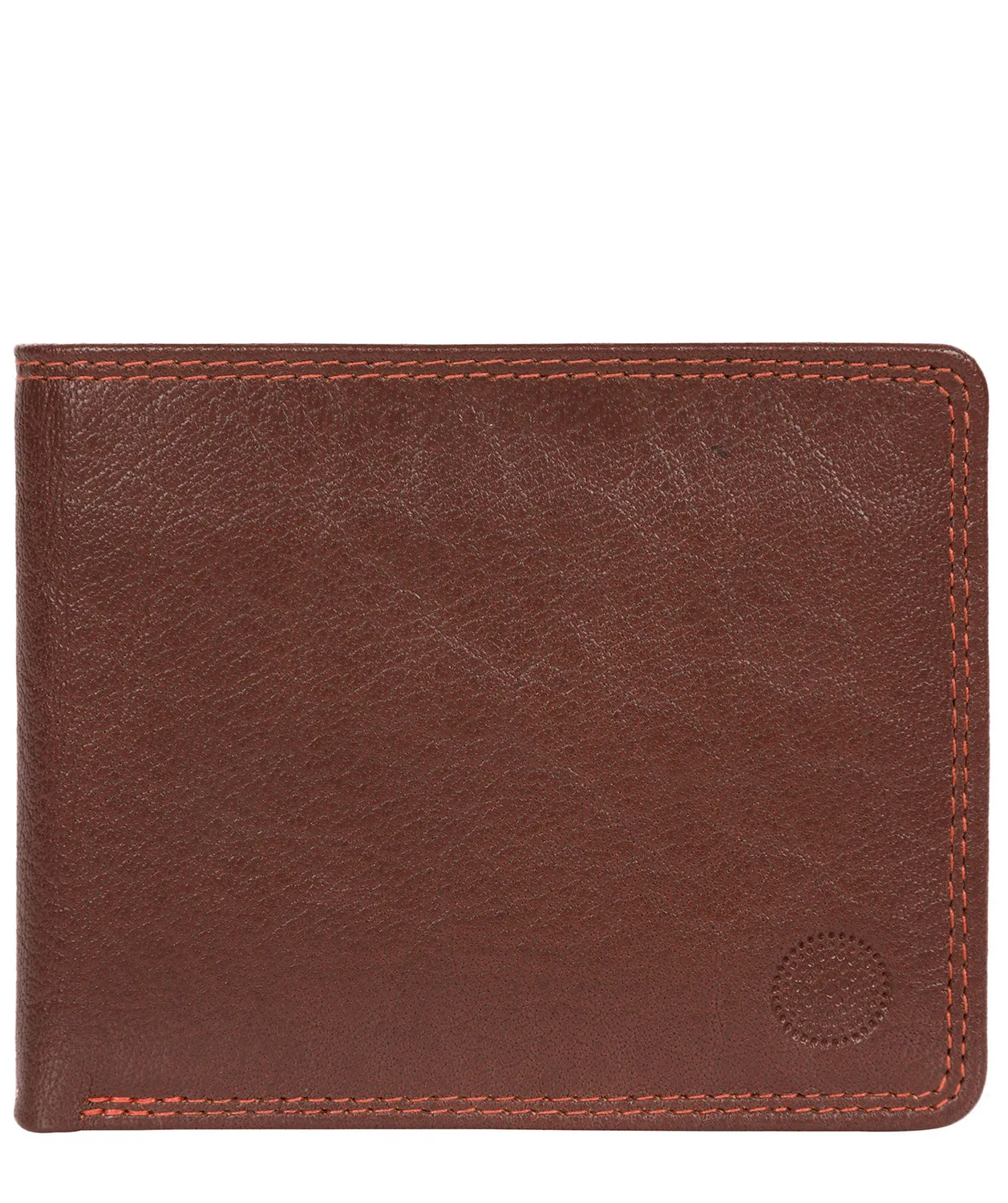 'Campbell' Conker Brown Bi-Fold Leather Wallet