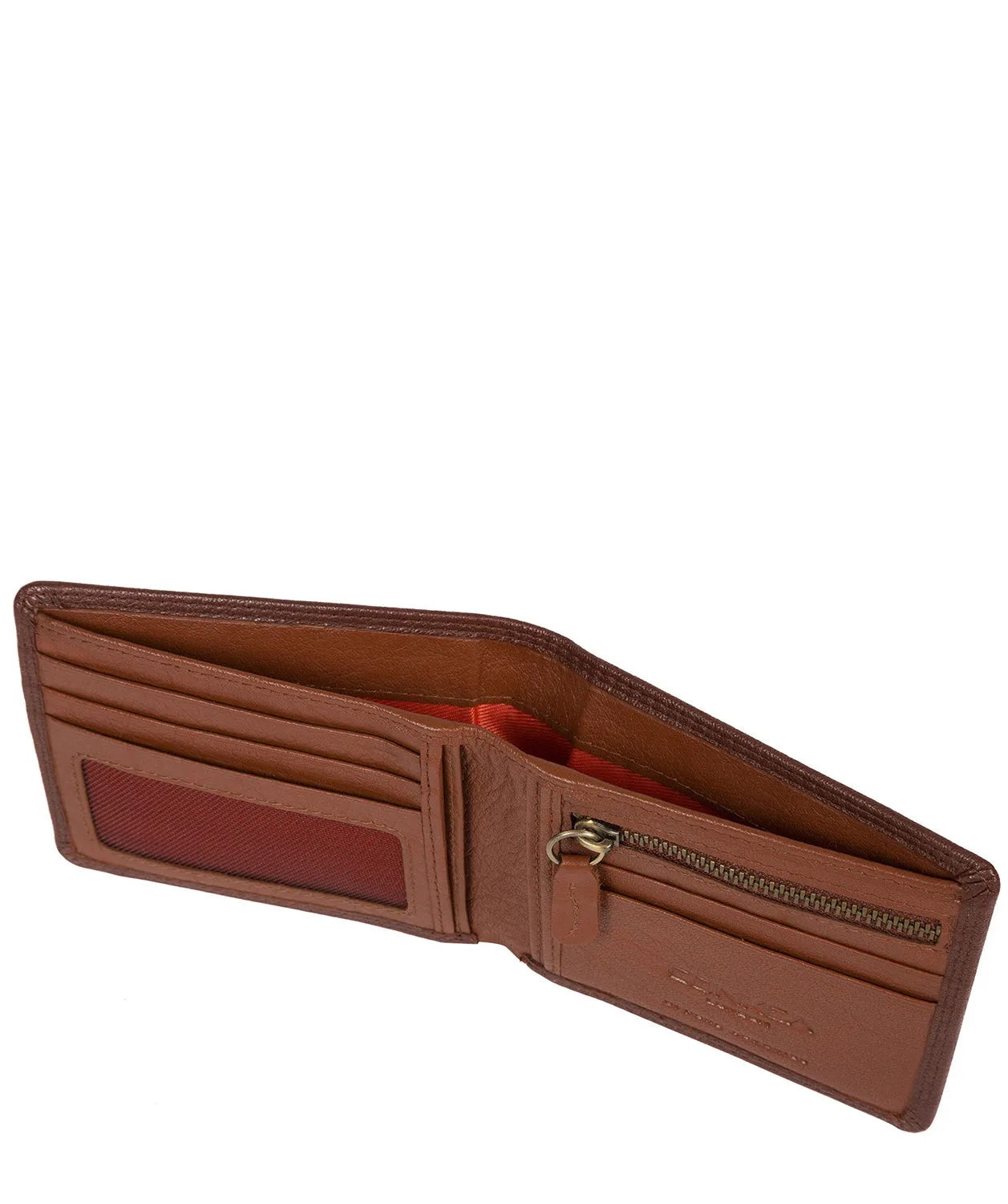 'Campbell' Conker Brown Bi-Fold Leather Wallet