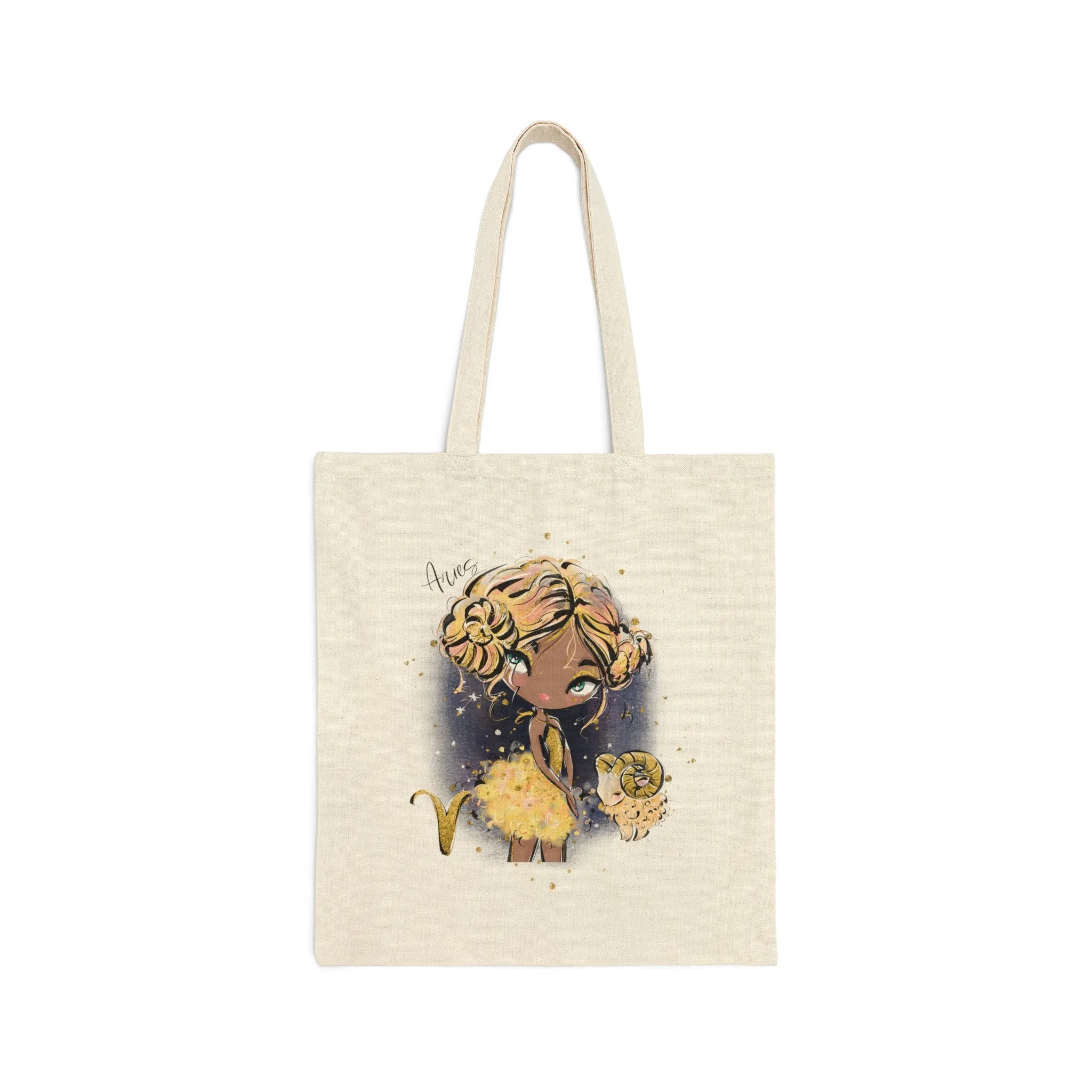 Canvas Tote Bag, Zodiac, Aries