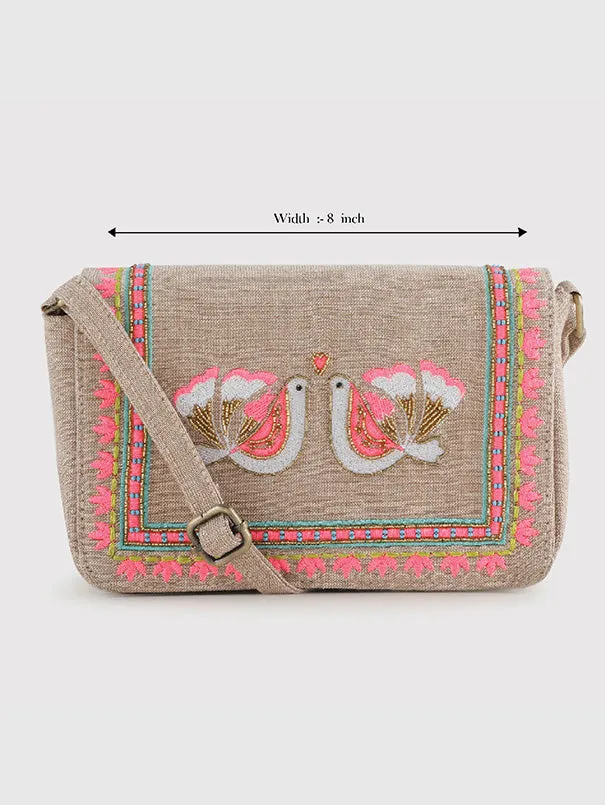 Carina Beige Sling Bag