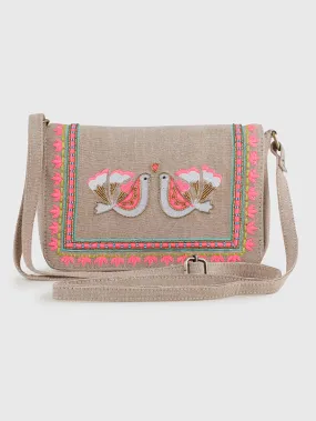 Carina Beige Sling Bag