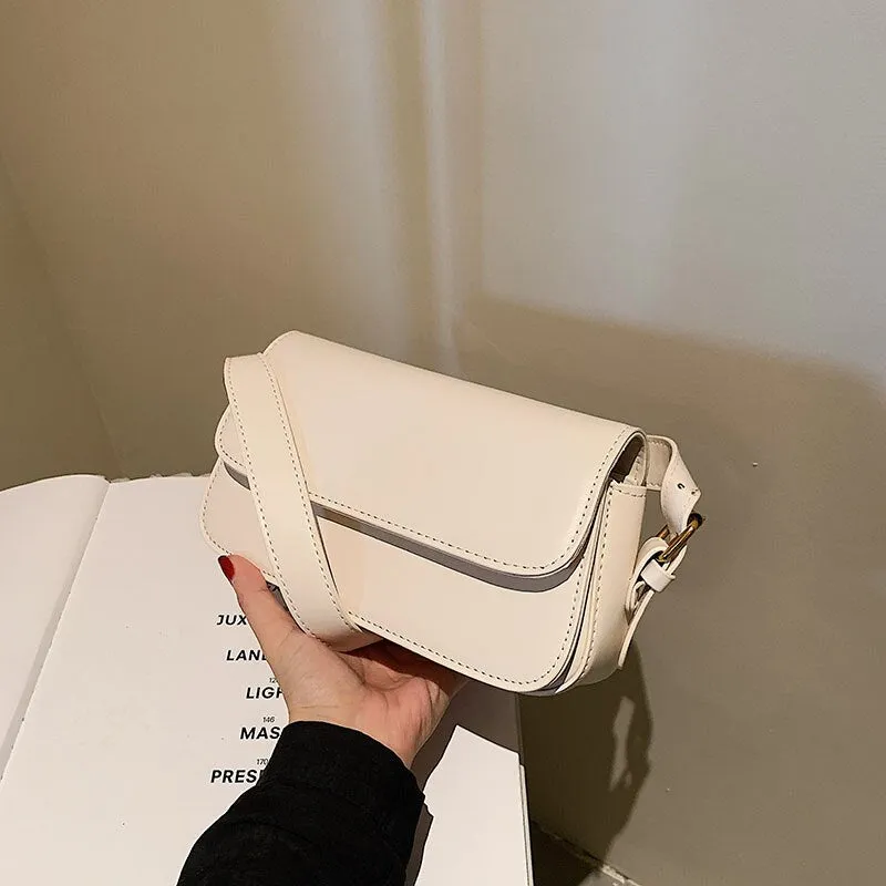 Casual small bags women fashion shoulder bags solid color leather ladies bags texture diagonal women bags trend brand bags