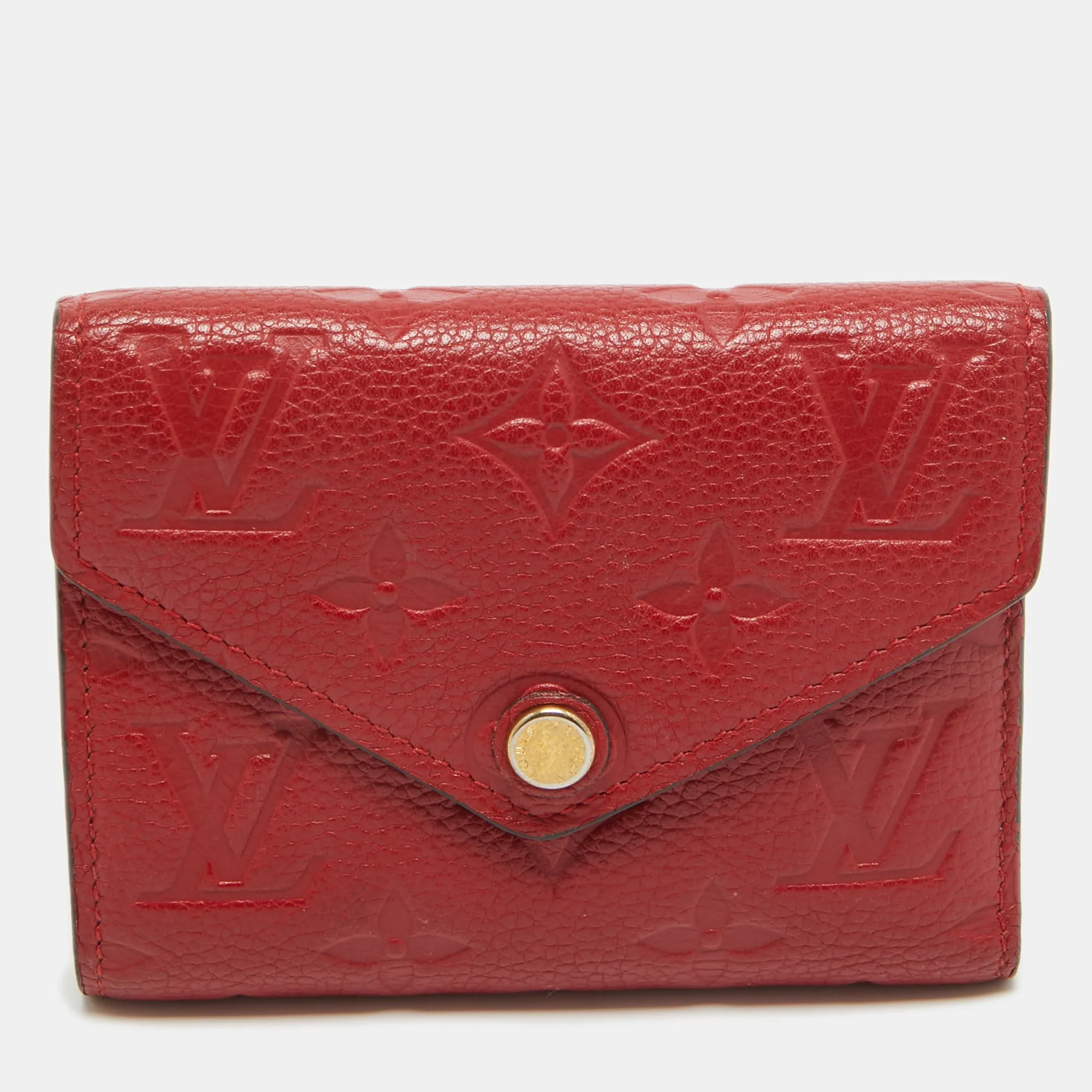 Cherry Monogram Empreinte Leather Compact Curieuse Wallet