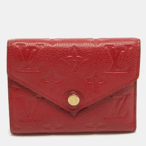 Cherry Monogram Empreinte Leather Compact Curieuse Wallet