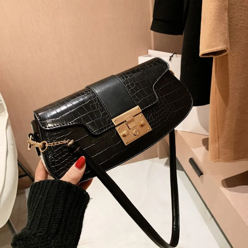 Christmas Gift Autumn/winter Texture Bag 2021 New Female Bag Ins Niche Messenger Bag High Fashion Square Bag Underarm Bag Dual-use Bag