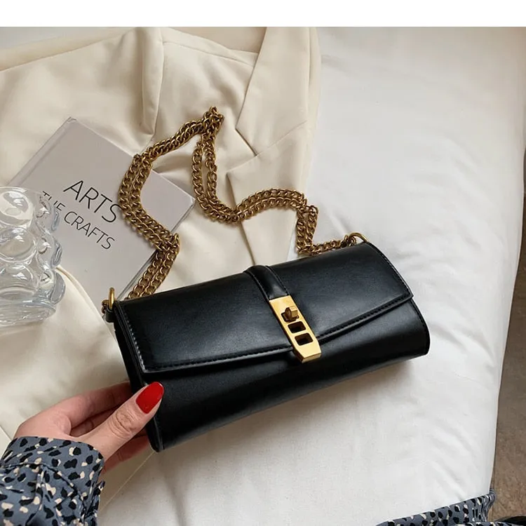 Christmas Gift NEW Niche Design Senior Women's Bag 2021 Fashion Chain Bag Messenger Bag Shoulder Bag Underarm Bag Square Bag Width:23cm