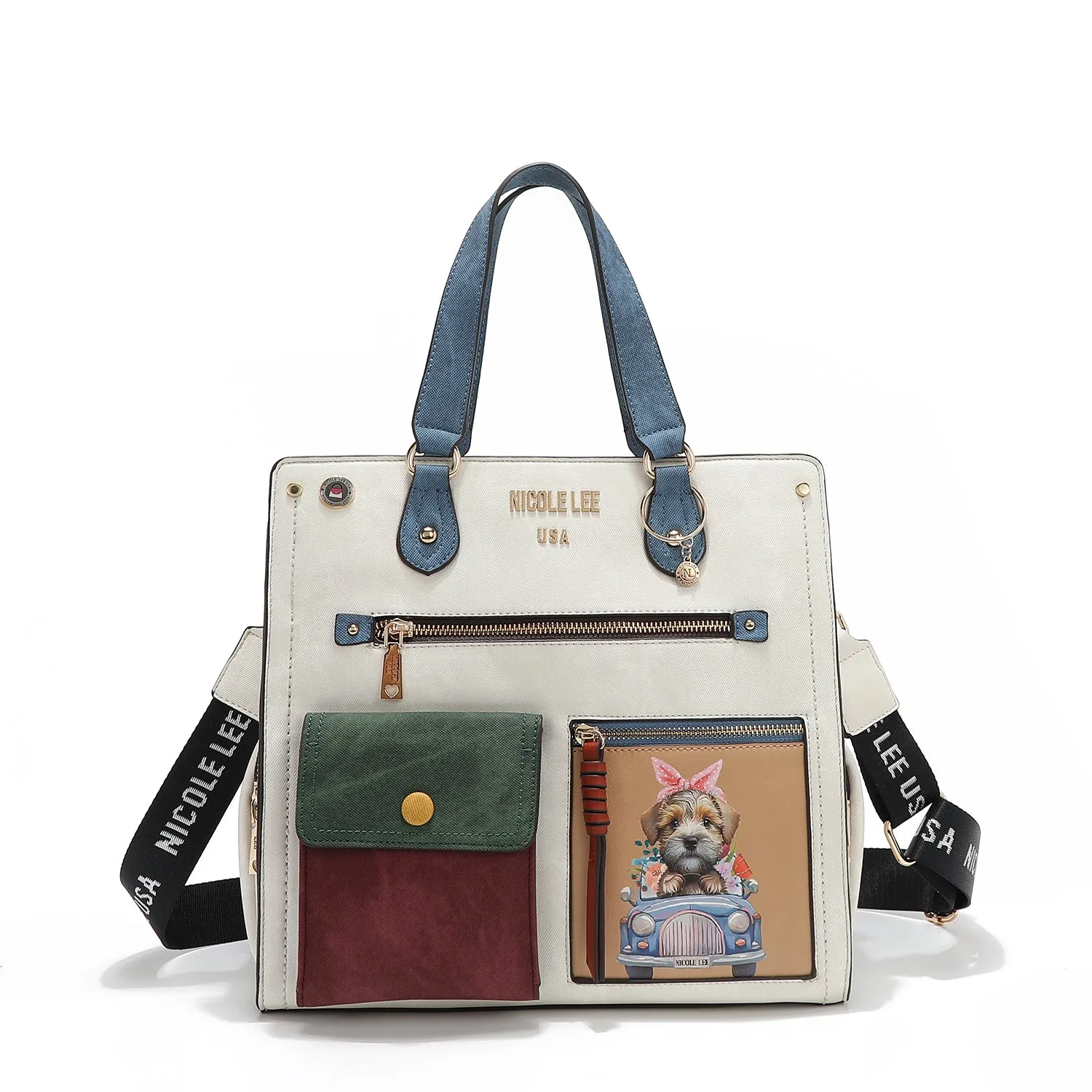 COLORBLOCK LARGE SATCHEL