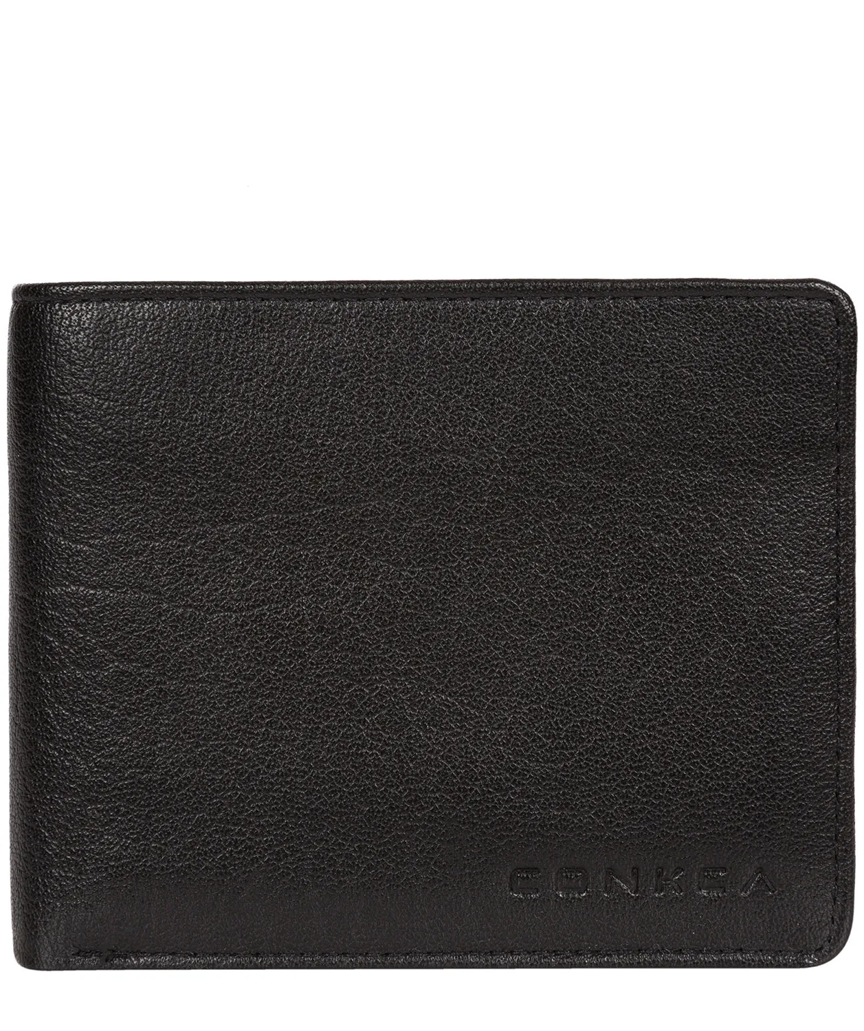 'Conan' Black Bi-Fold Leather Wallet