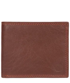 'Edge' Conker Brown Bi-Fold Leather RFID Wallet