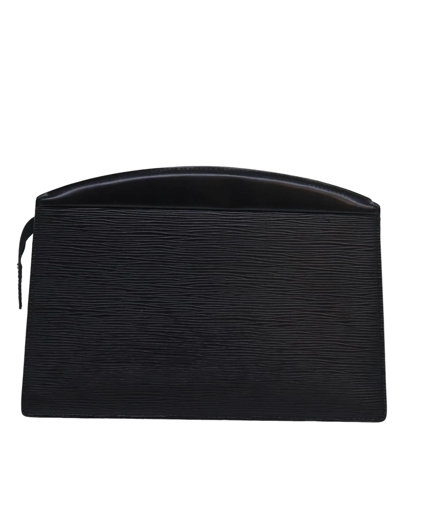 Epi Leather Pouch with Metal Accents and Textured Finish