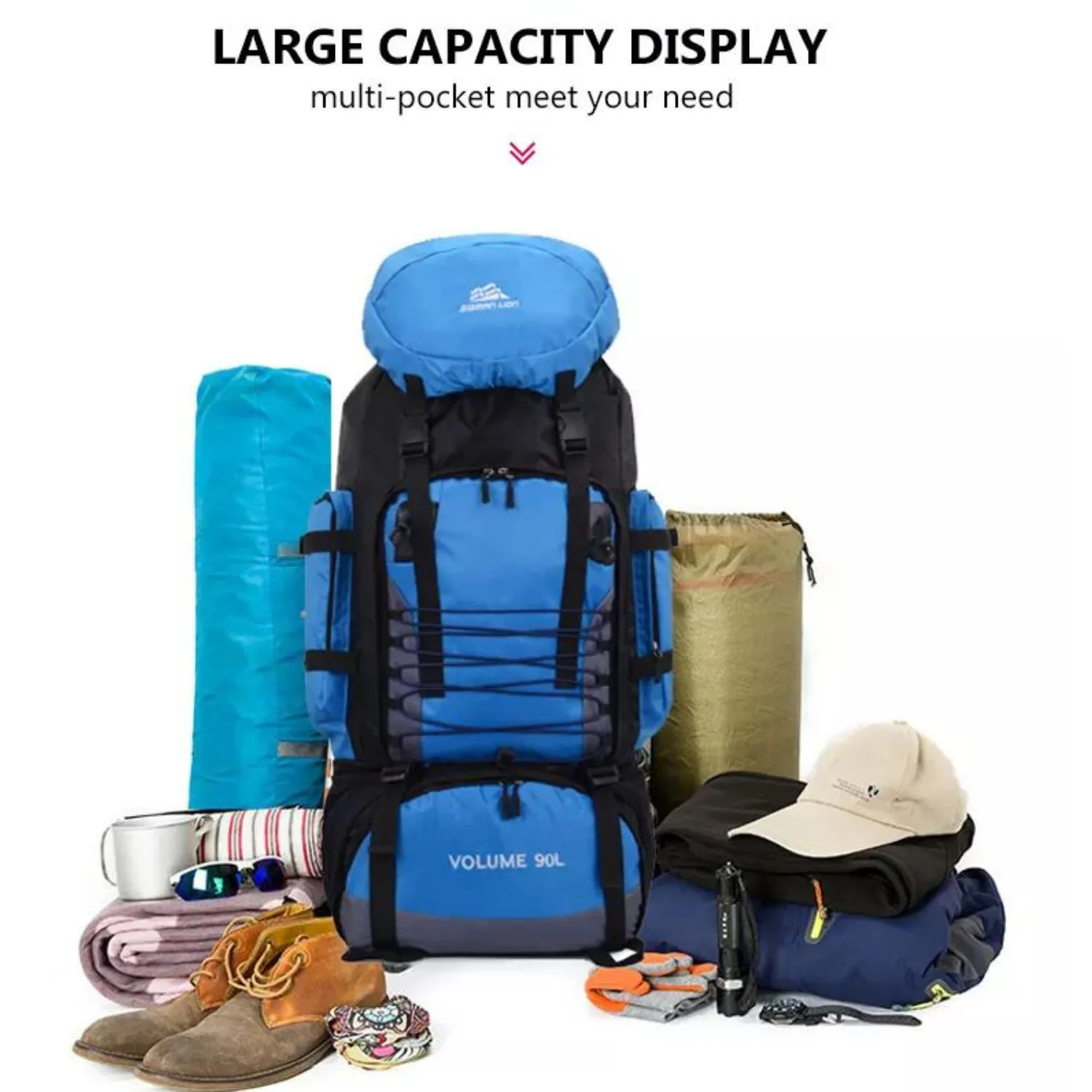 Expedition-Ready 90L Outdoor Backpack for All-Terrain Adventures