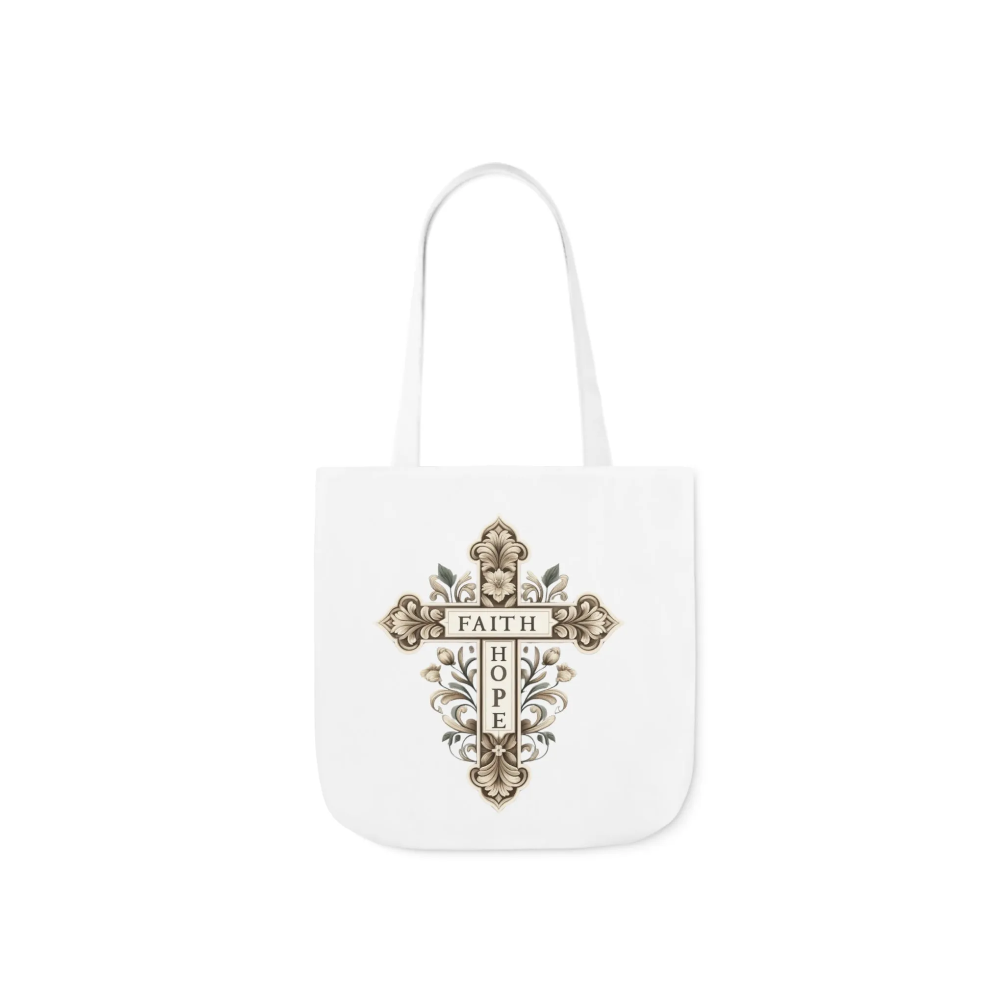 Faith Hope Canvas Tote Bag