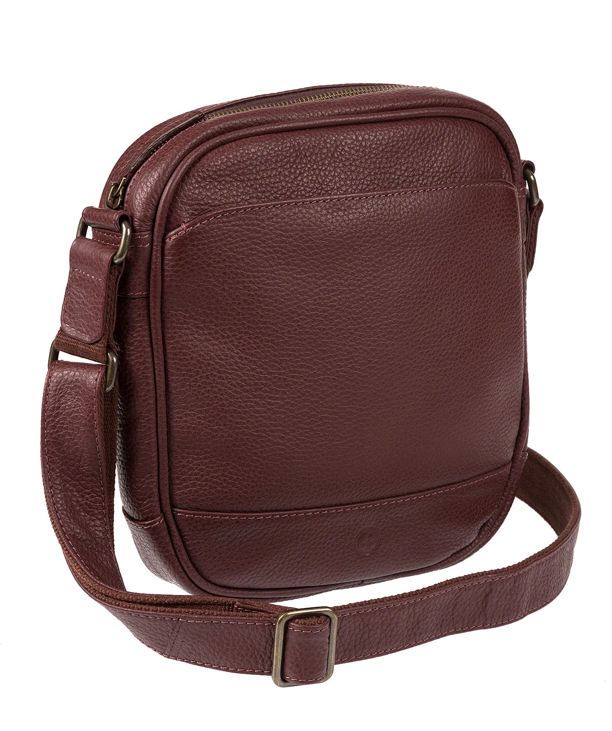 'Flighty' Oxblood Leather Cross Body Bag