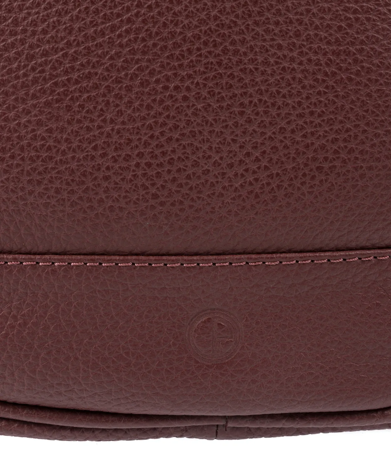 'Flighty' Oxblood Leather Cross Body Bag