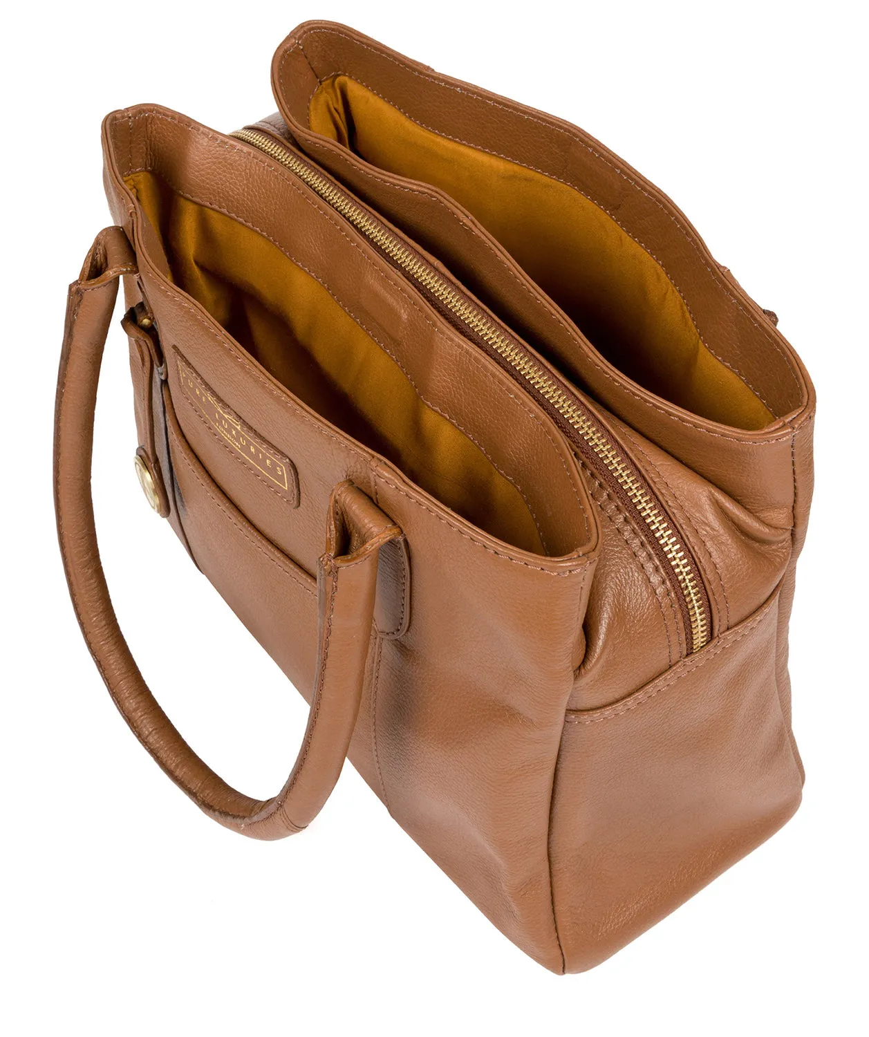 'Goldbourne' Tan Leather Handbag