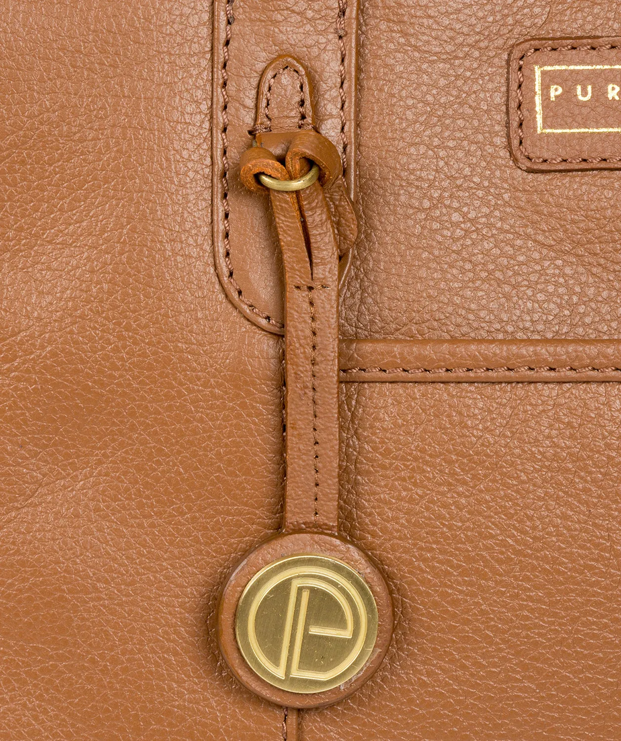 'Goldbourne' Tan Leather Handbag