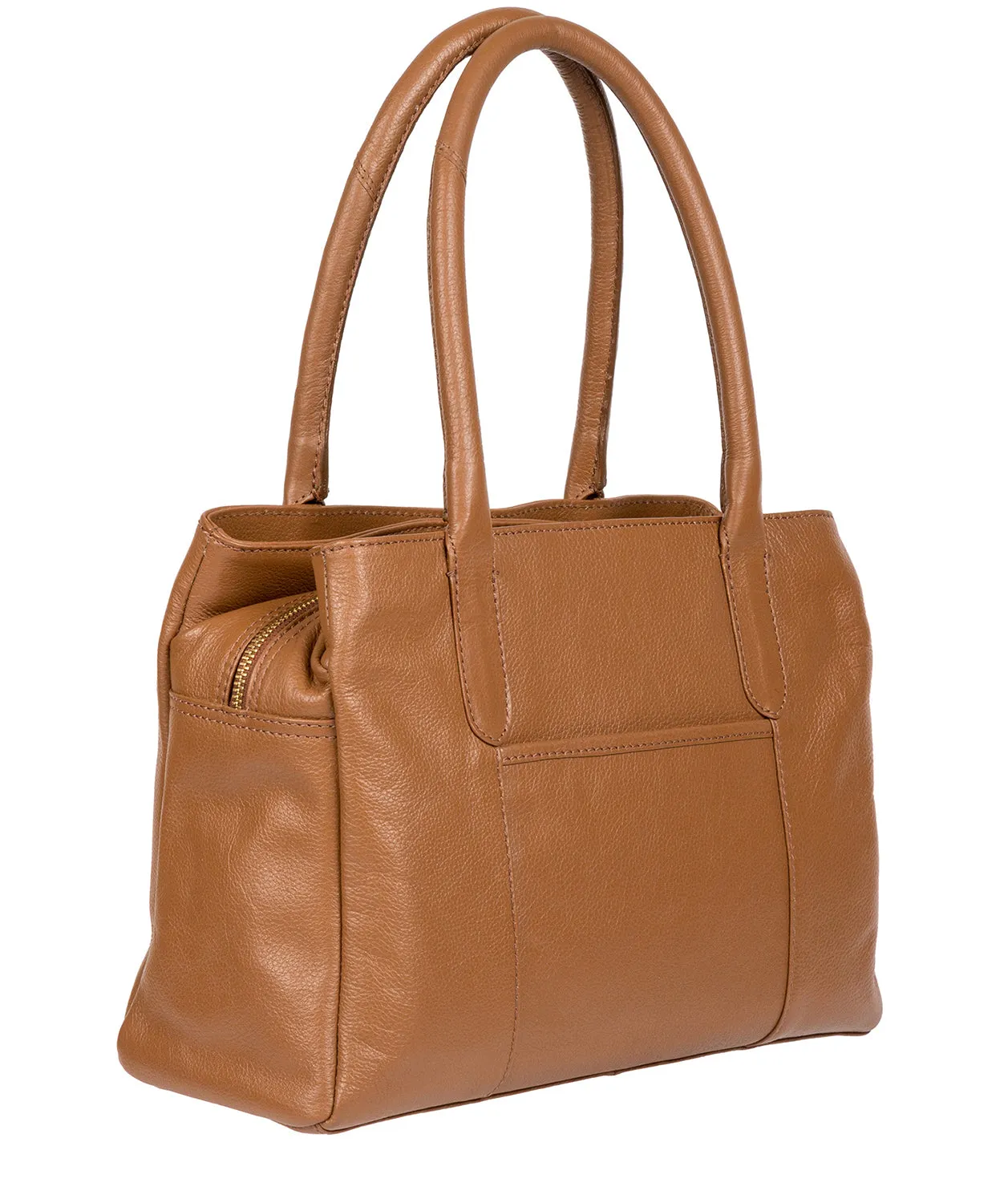 'Goldbourne' Tan Leather Handbag