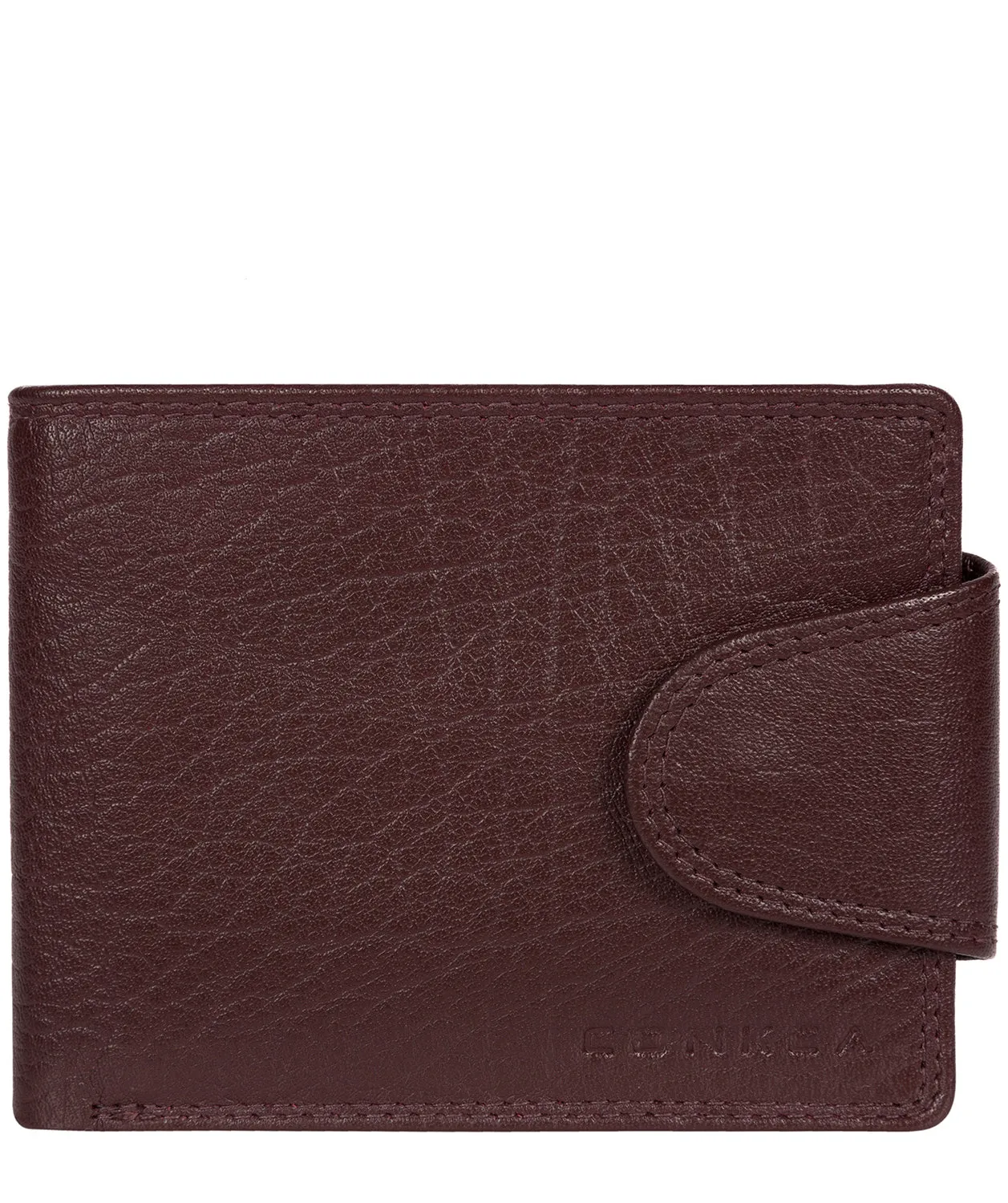 'Heath' Oxblood Bi-Fold Leather Wallet