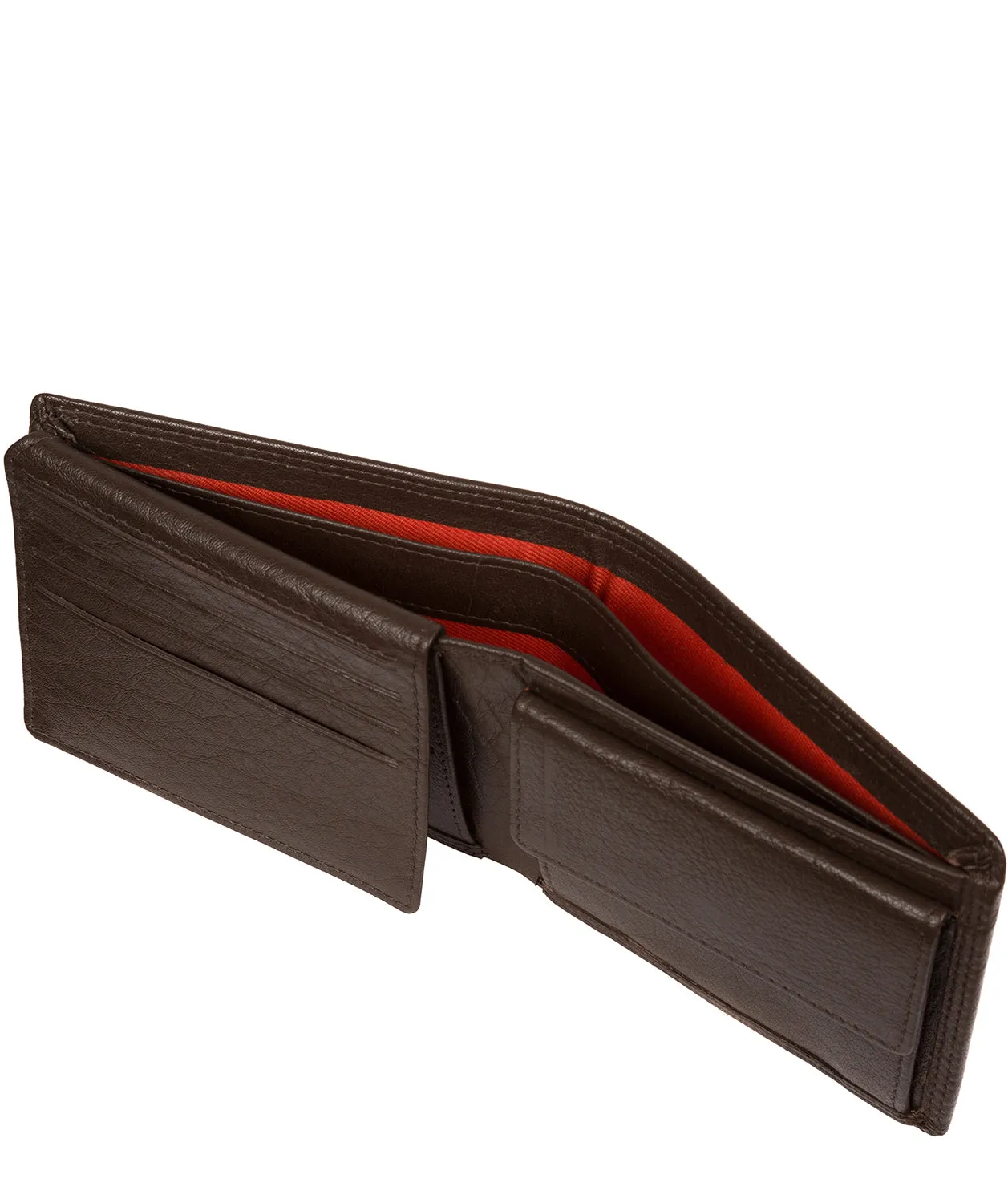 'Ike' Dark Brown Leather RFID Wallet