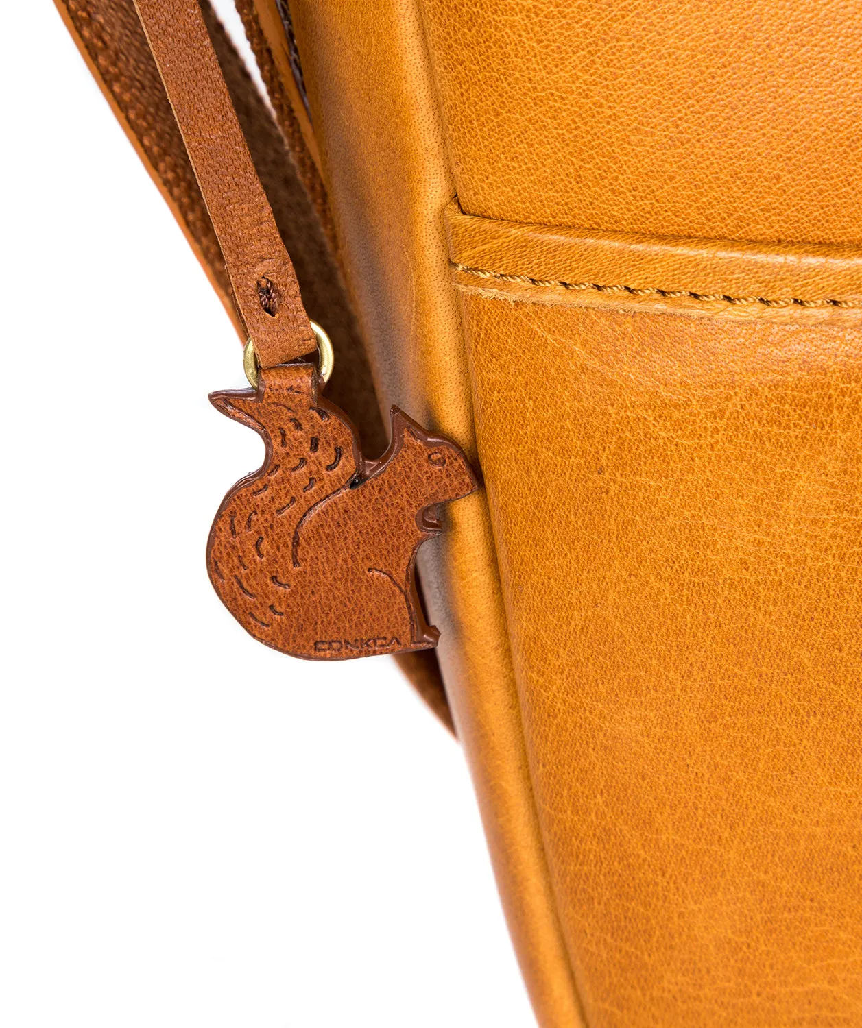 'India' Cognac & Conker Brown Handcrafted  Leather Bag