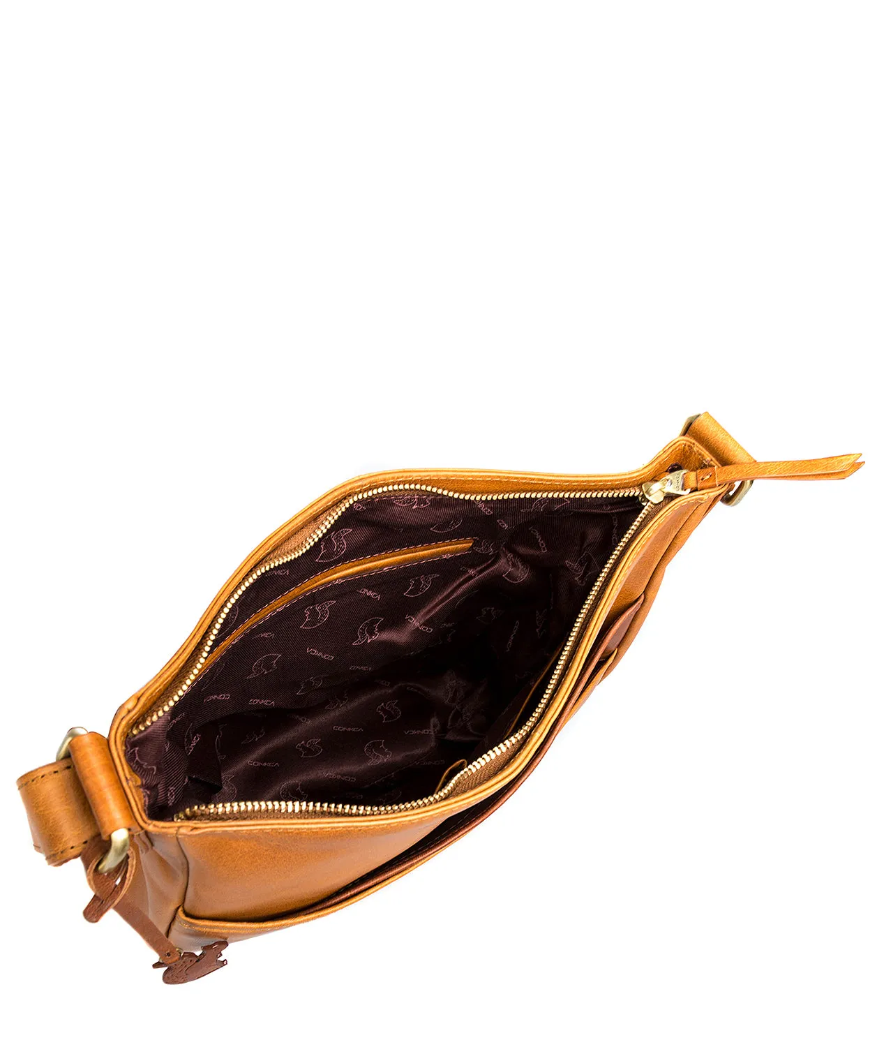 'India' Cognac & Conker Brown Handcrafted  Leather Bag