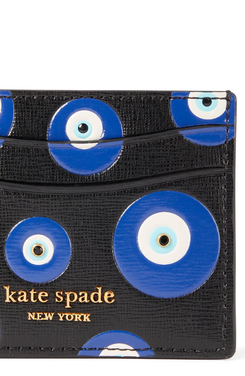 Kate Spade Morgan Evil Eye Embellished Cardholder