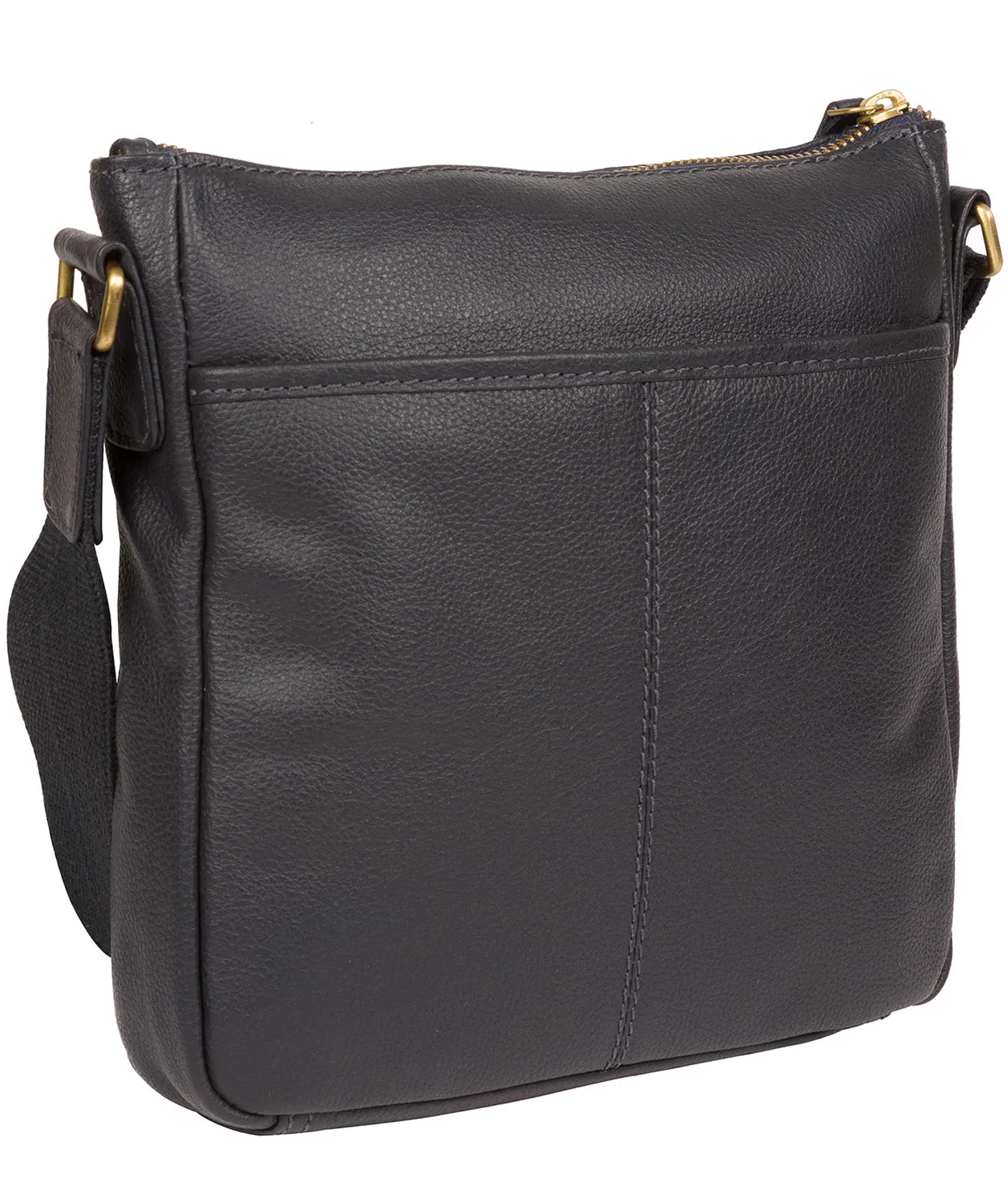 'Mayfield' Navy Leather Cross Body Bag