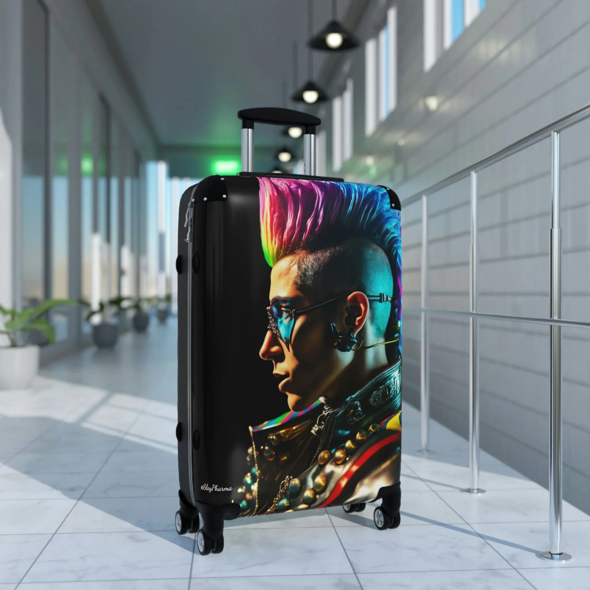 "Cyber Punk Rocker" Suitcases