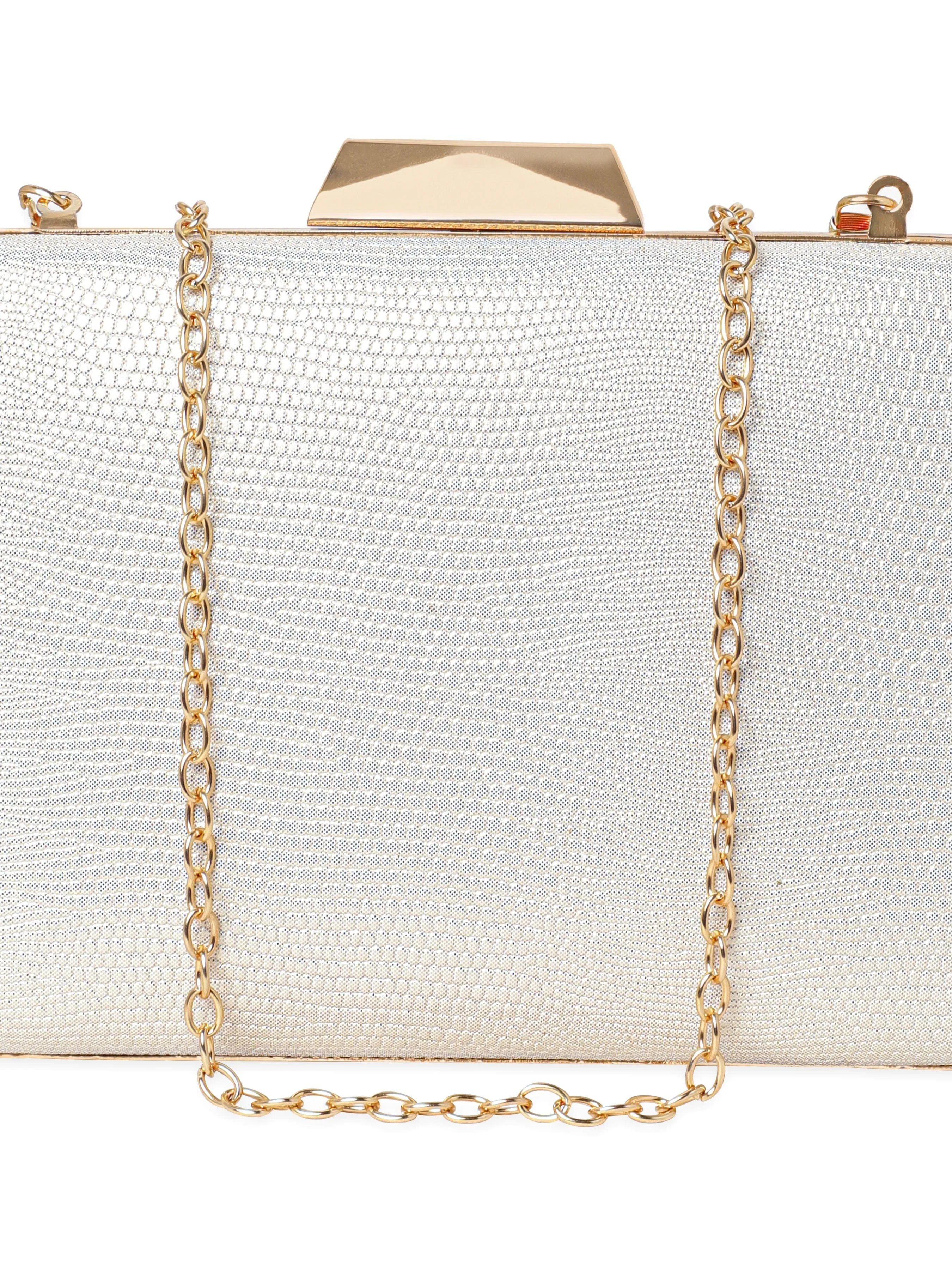 Rubans Mystical Radiance: Handcrafted Shimmery Clutch