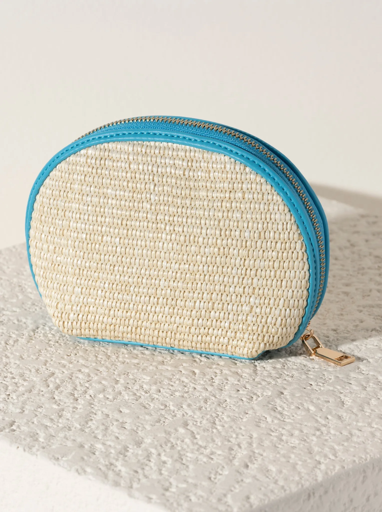 Shiraleah Amalfi Cosmetic Pouch, Ivory - FINAL SALE ONLY