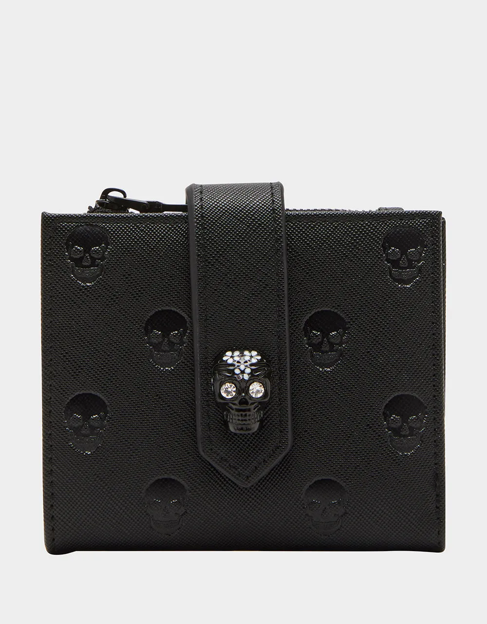 SKULL BOSS BIFOLD WALLET BLACK