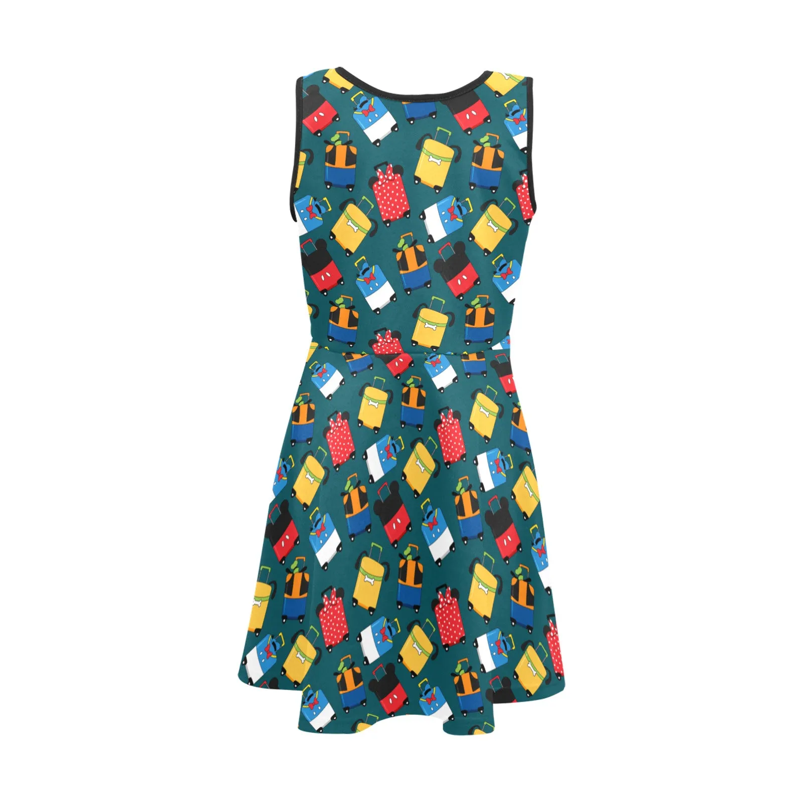 Suitcases Girl's Sleeveless Sundress