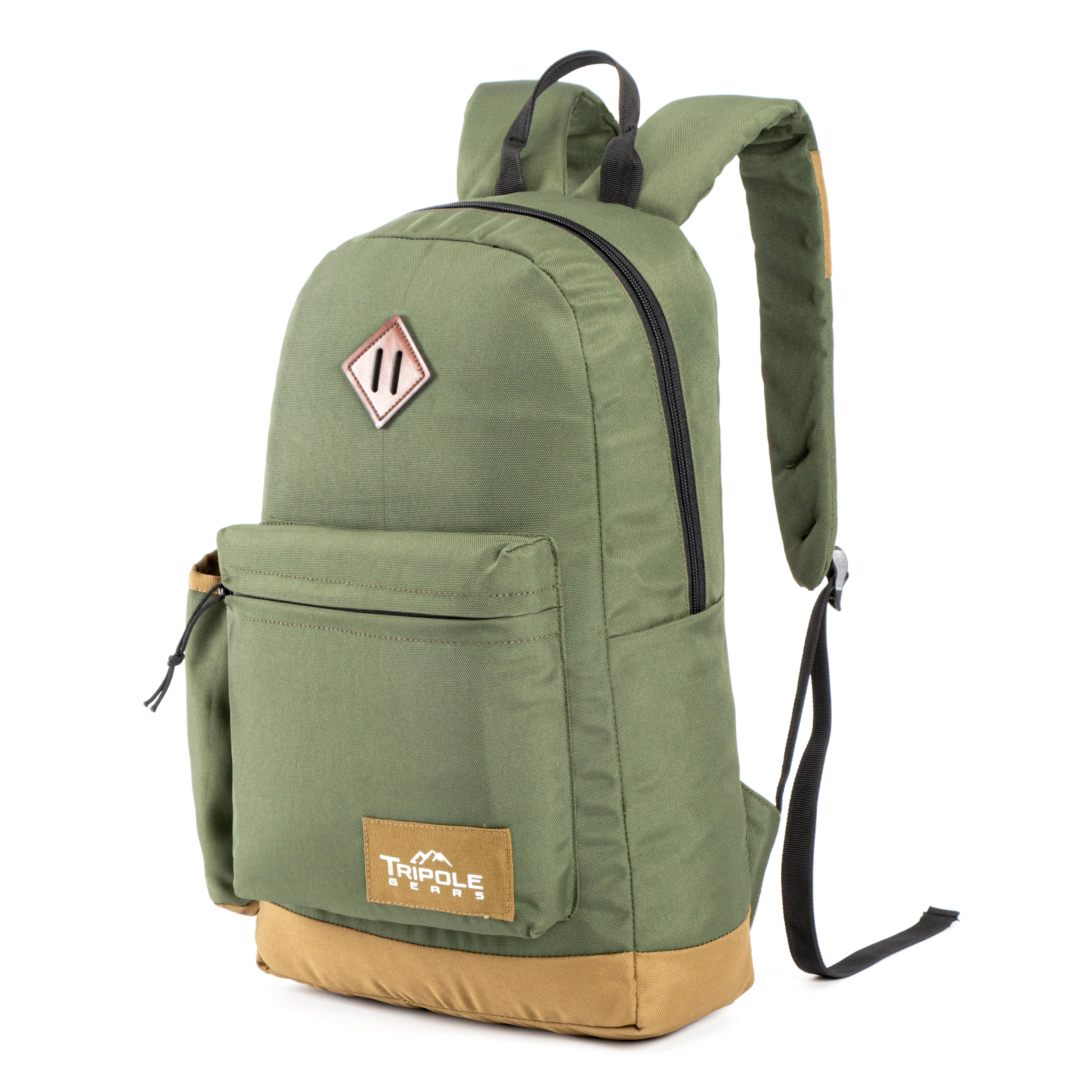 Tripole Vintage Casual Laptop Backpacks for Daily Use | Army Green